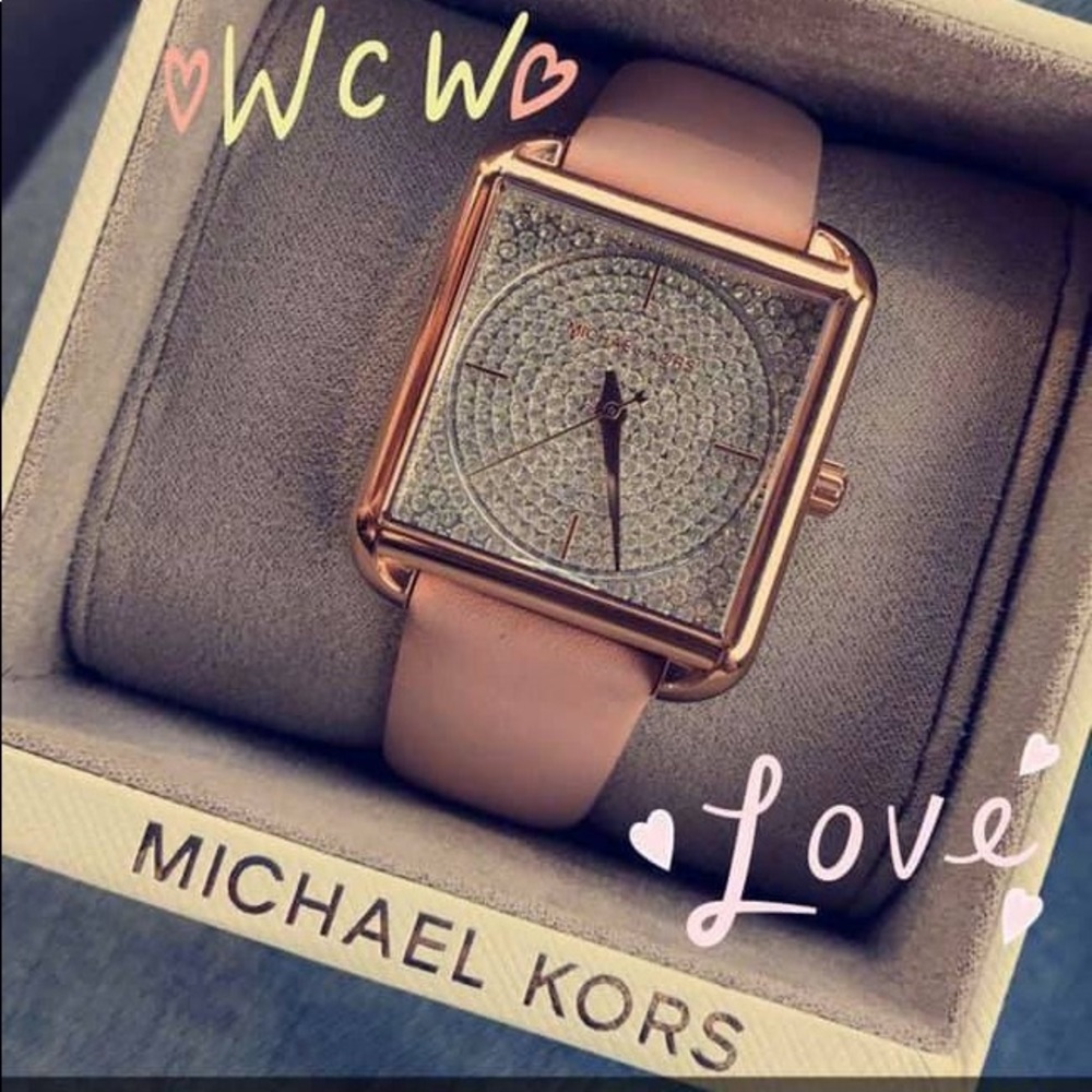 Michael Kors pink watch